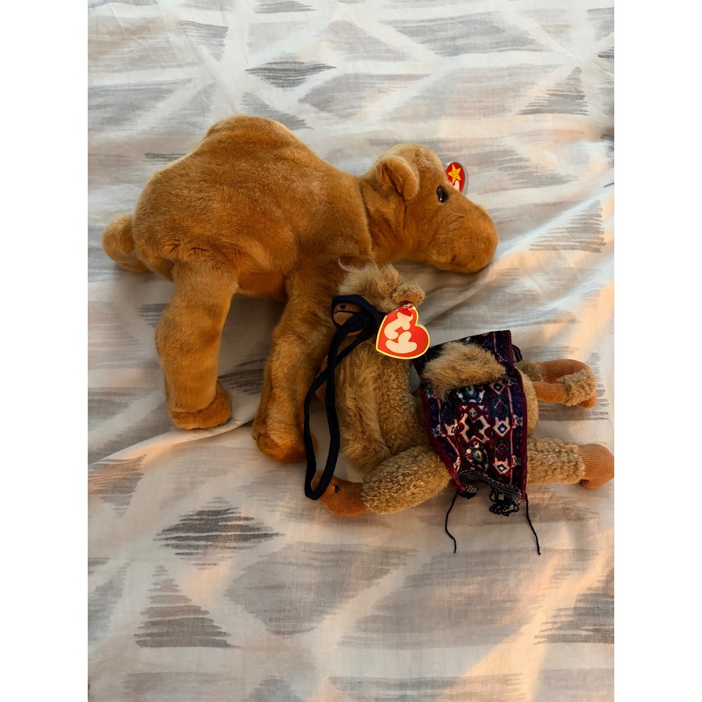 Ty Beanie Babies and Beanie Buddies Camel Plush‎ Lot of 2